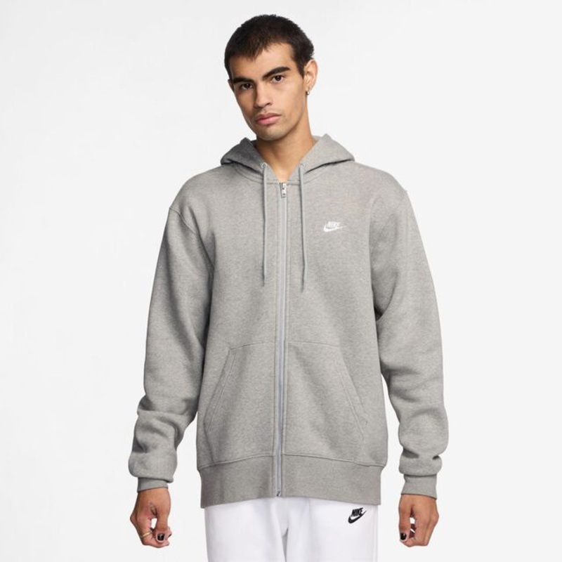 Club Bb Full-Zip Hoodie Men – Grey