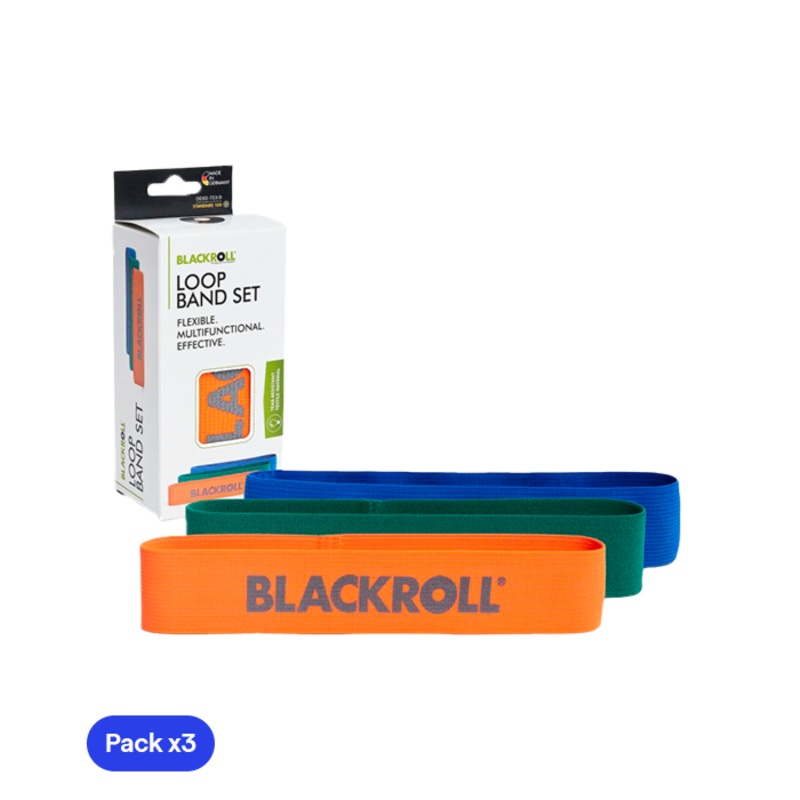 Set de Cintas de Entrenamiento Blackroll (3 Intensidades) 2025