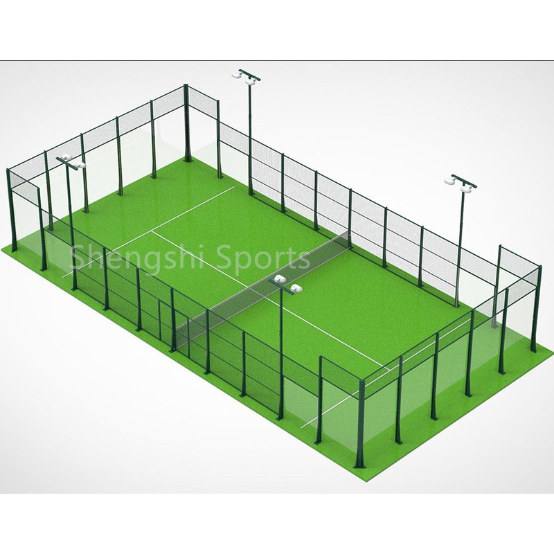 Wholesaler Direct Sale High Quality Sport Court Panoramic Glass Padel Court