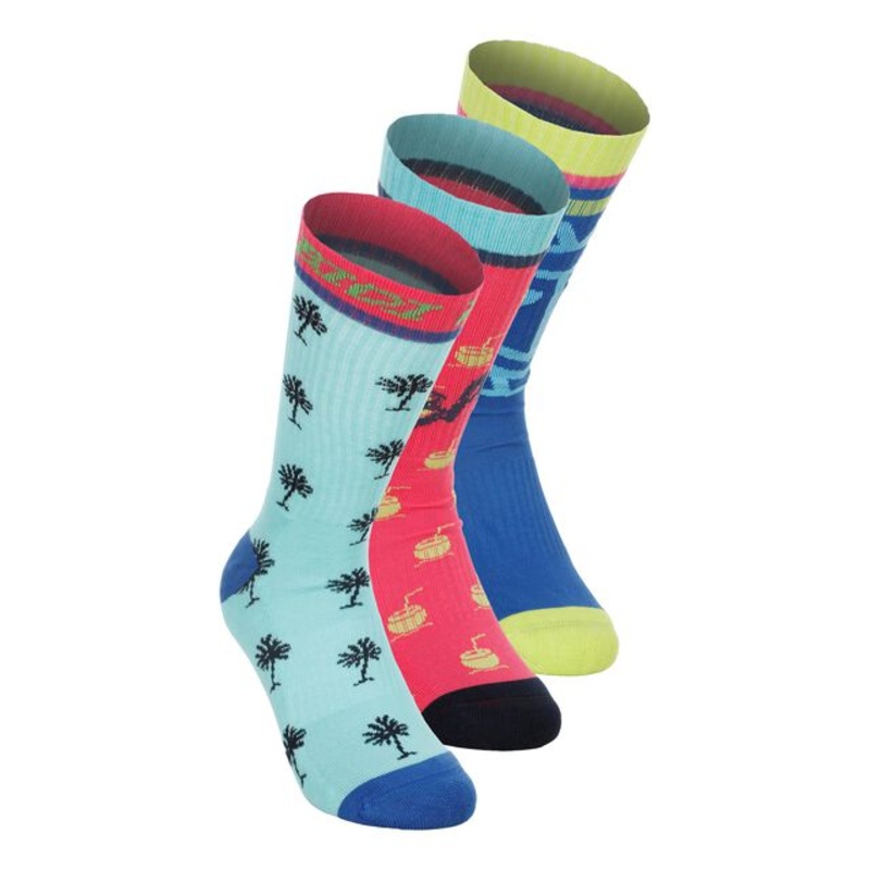 Bold Bro II Crew Printed Move Tennis Socks – Multicoloured