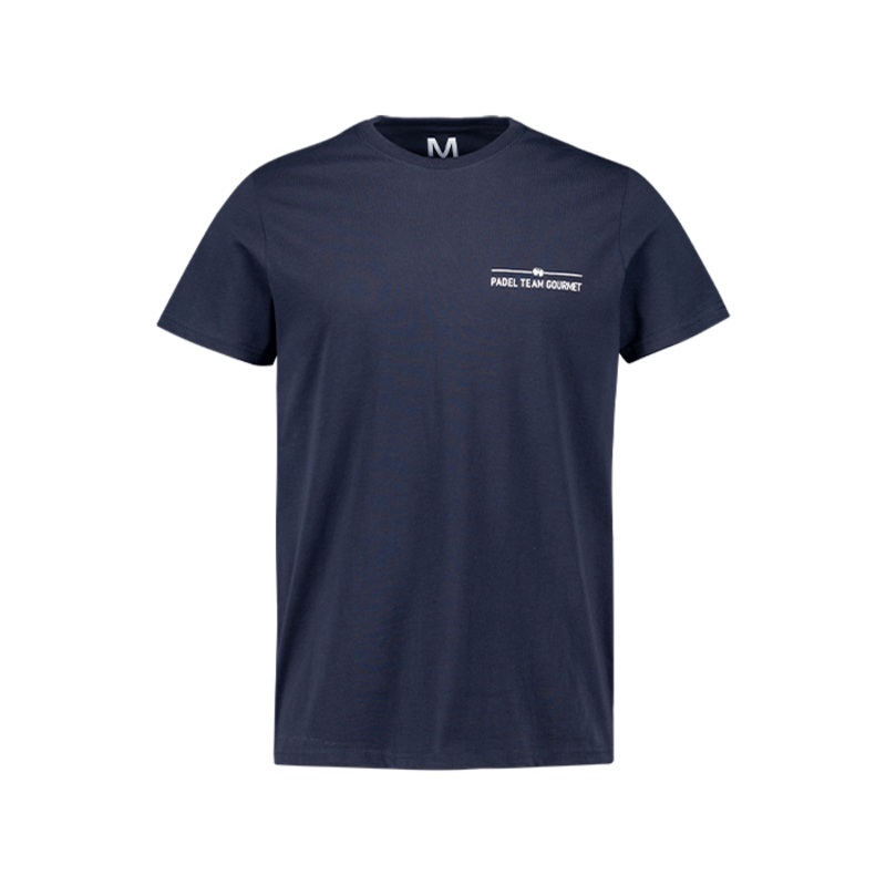 Camiseta Padel Team Gourmet algodn azul marino