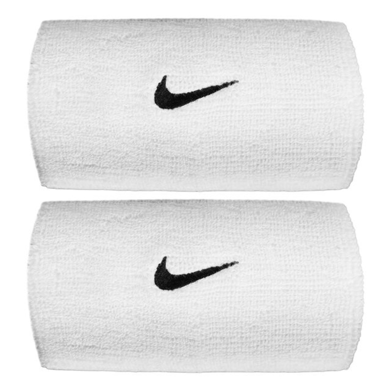 Swoosh Classic Doublewide Wristband Unisex – white, black