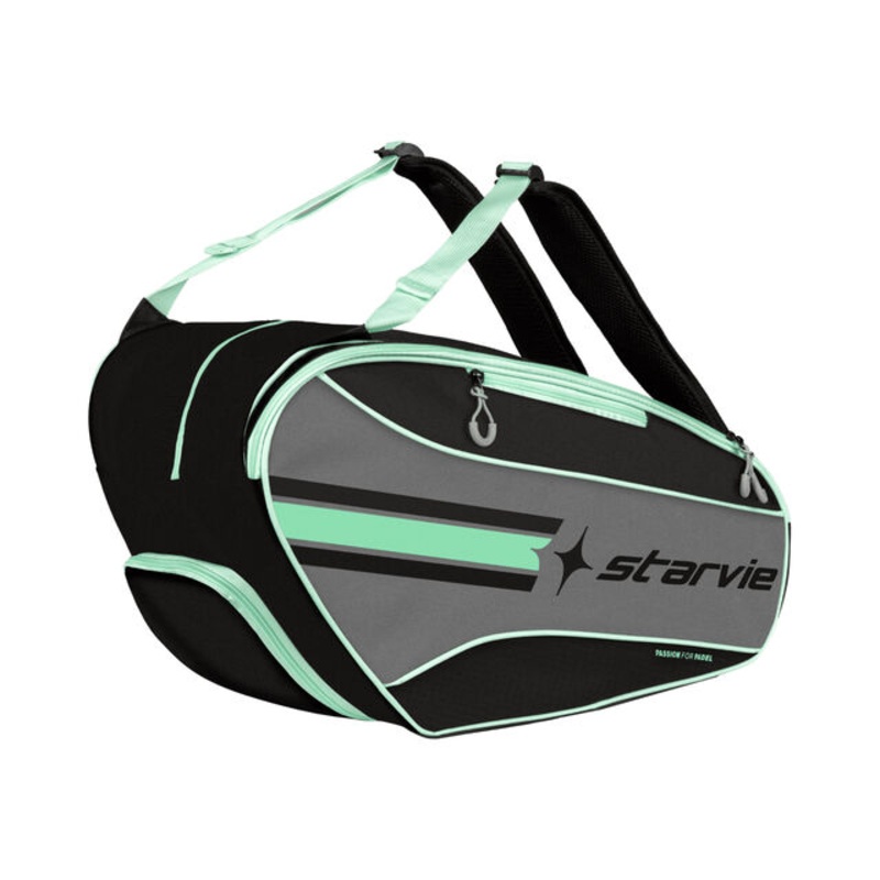 Tour Green Padel Racket Bag-Black,Grey