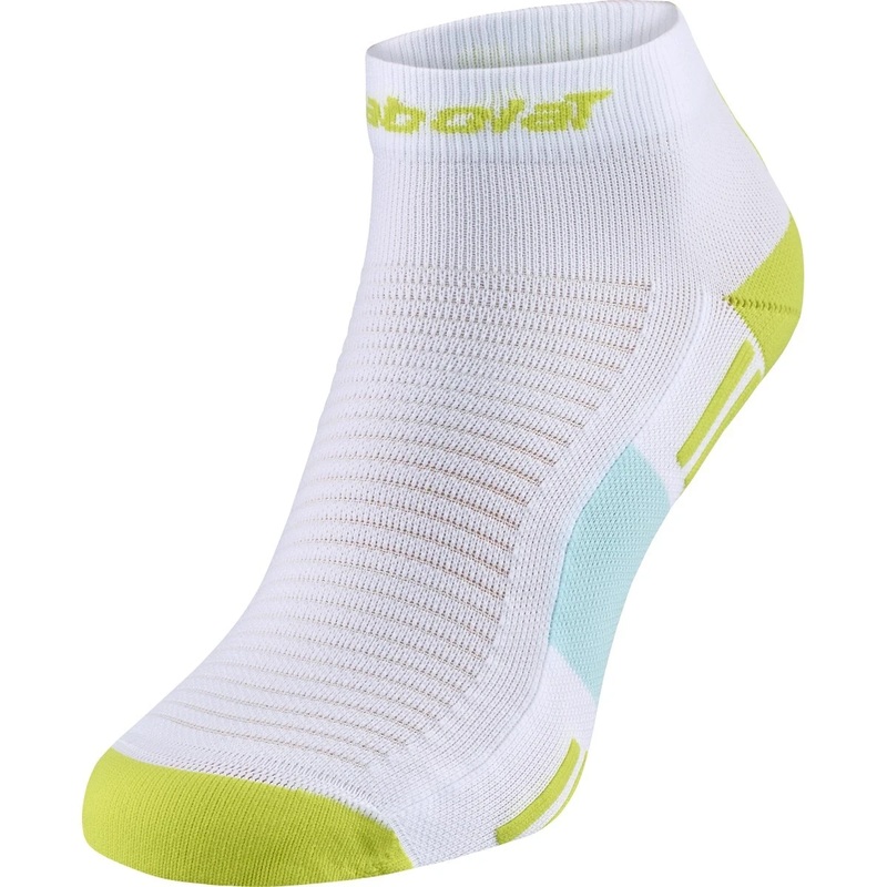 BABOLAT Low Padel Socks green|S|Blanc et Noir