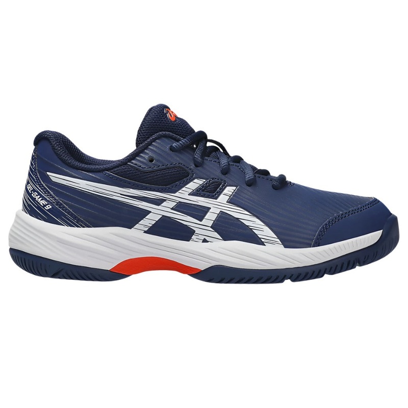 Asics Gel Game 9 GS Junior Tennis Shoes – Blue Expanse / White