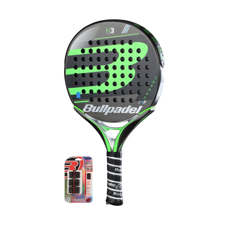 Bullpadel K3 + 3-pack Overgrip p kpet