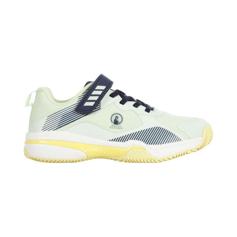 Match Velcro Clay Court Shoe Kids – Lime, Yellow