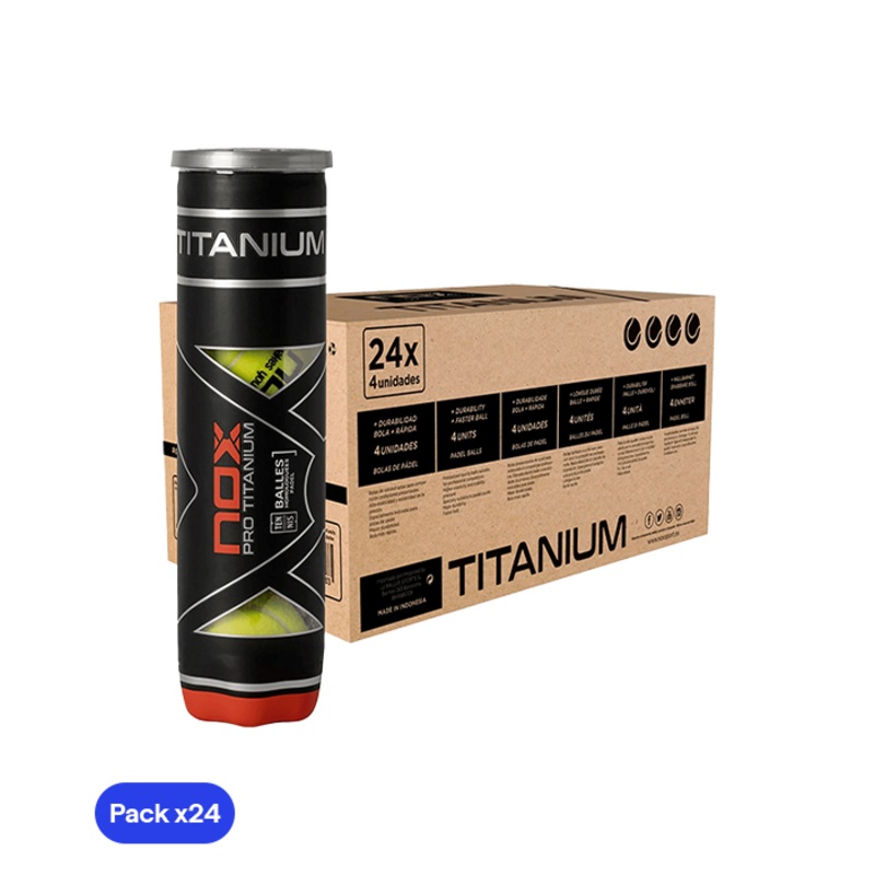 Cajn Pelotas NOX Pro Titanium (x4)(Pack x24)