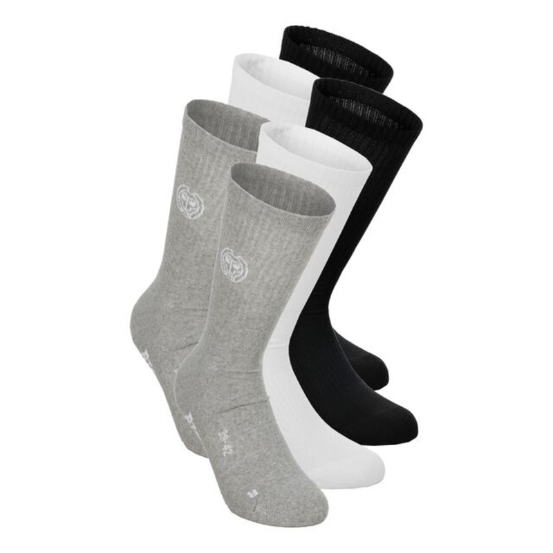 Don Carlito XXL Crew Move Tennis Socks – Grey, Black