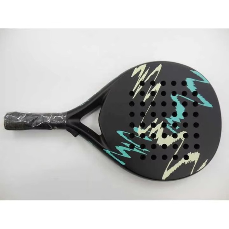 Anxspin Whole Sale Wooden Sports Beach Tennis Paddle Wood Shape Design Hot Selling Tear Shape 3K Carbon Badminton Shuttlecock Beach Tennis Racket