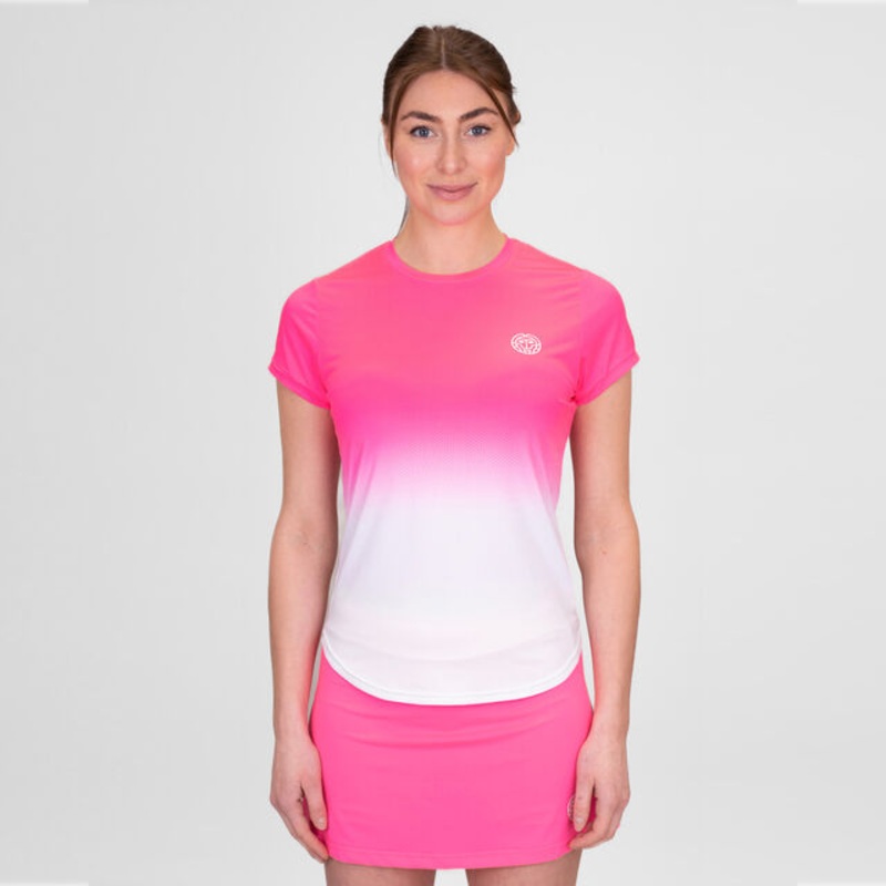 Crew Gradiant T-Shirt Women – Pink, White