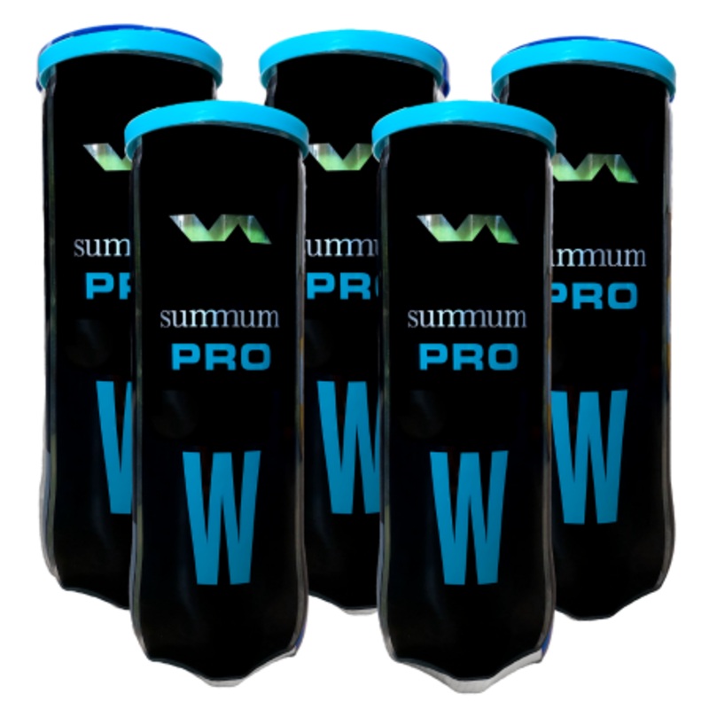 5 cans of Varlion Summum Pro W Padel Balls