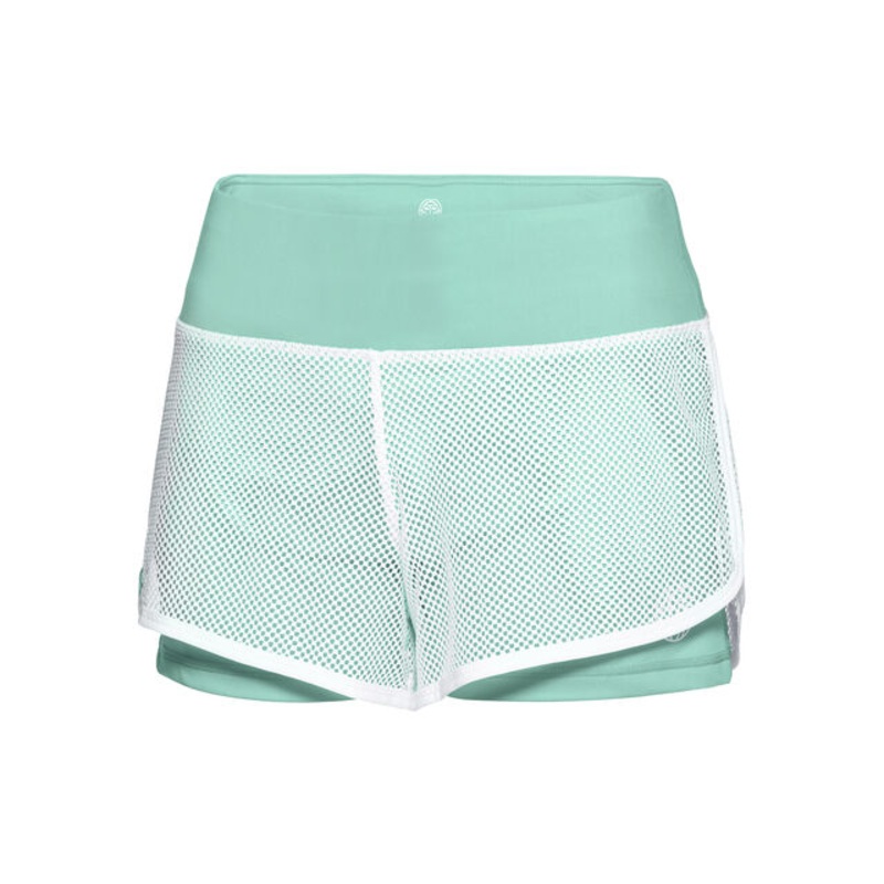 Efia Tech (2in1) Shorts Women – Mint, White