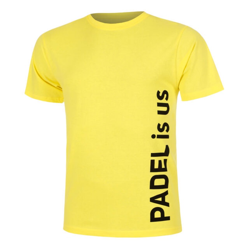 Padel Is Us T-Shirt Men – Yellow, Black