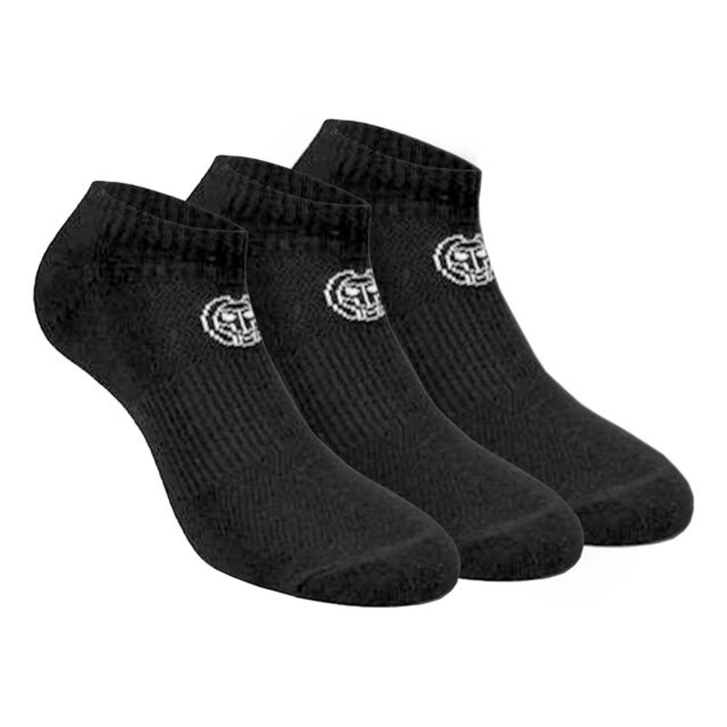 No Party No Show Move Tennis Socks 3 Pack – Black, White