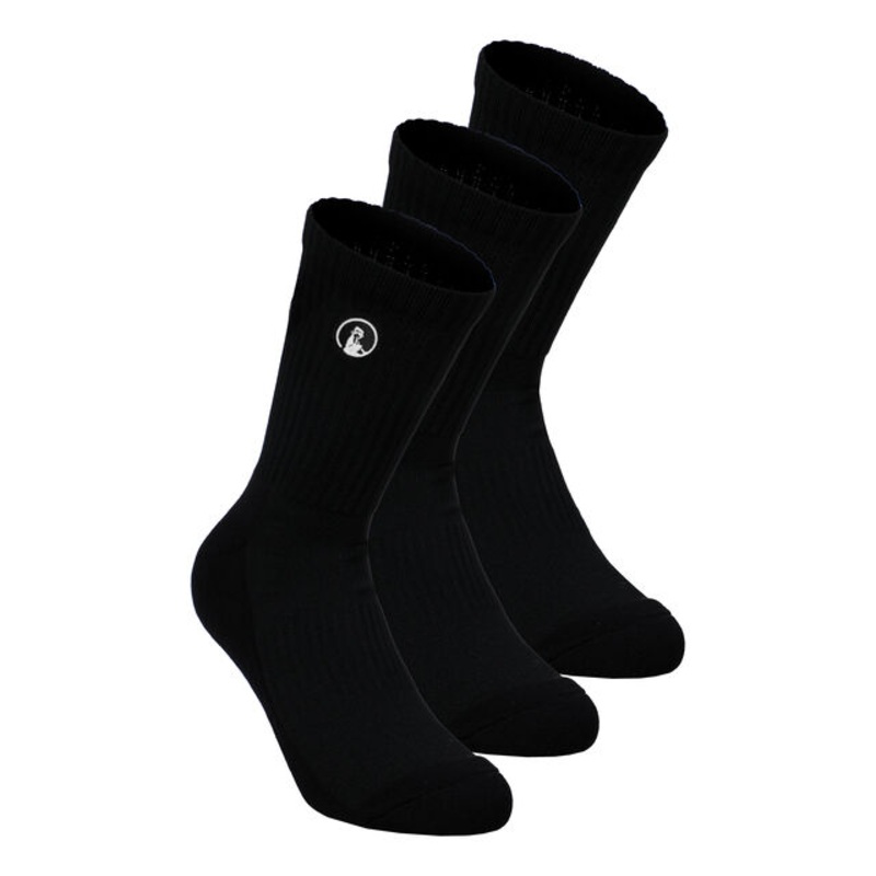 Performance Long Tennis Socks 3 Pack – Black