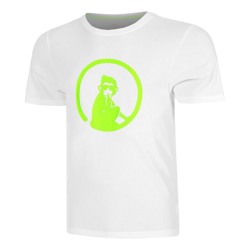 Wild Trainings T-Shirt Men – White, Neon Green