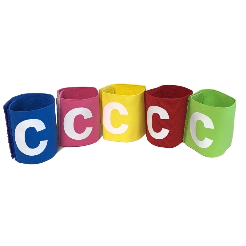 Austrani Football Soccer, Tennis, Sports Captain Elastic Armband for Youth Players, Pack of 5