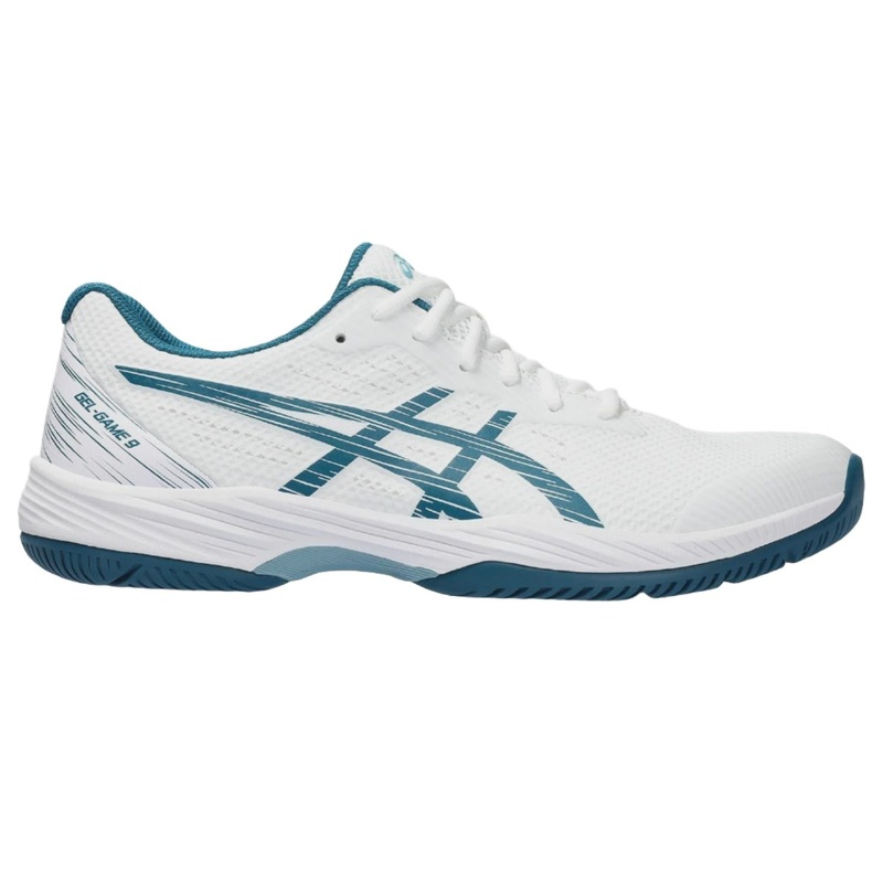 Asics Gel Game 9 Tennis Shoe – White / Restful Teal