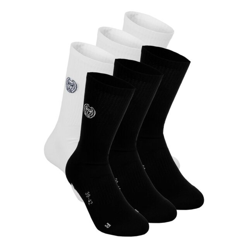 Matayo Crew Tech Tennis Socks – Black, White