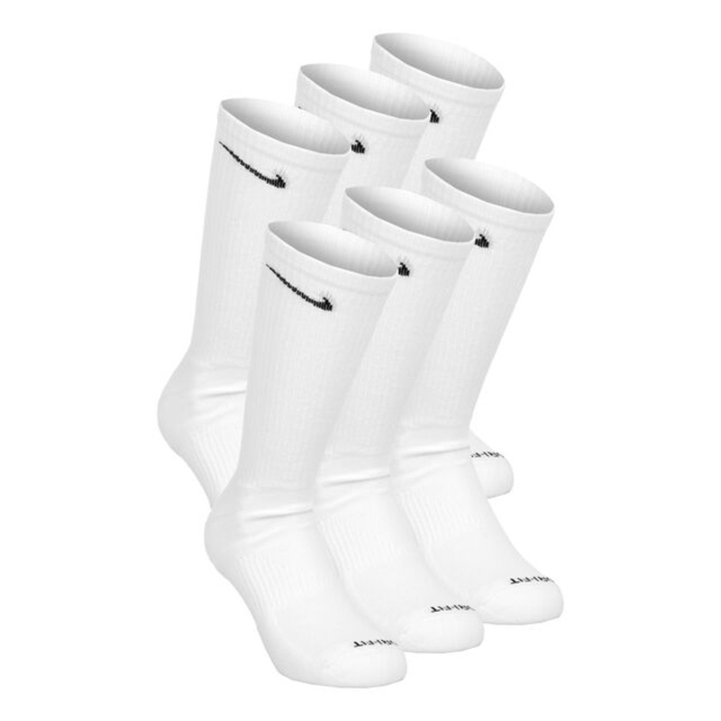 Everyday Plus Cushioned Sports Socks 6 Pack Men – White