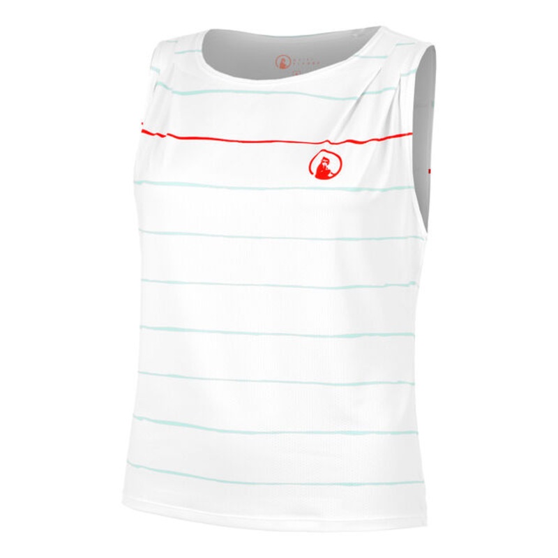 Wild Poach & Stripe Tank Top Women – White, Turquoise