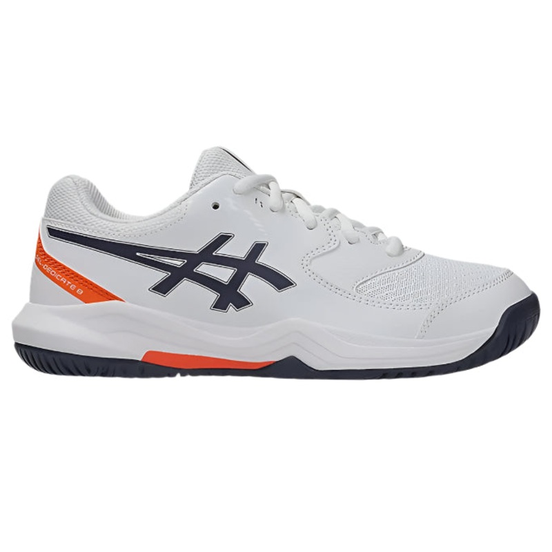 Asics Gel Dedicate 8 GS Tennis Shoes – White/Indigo Fog