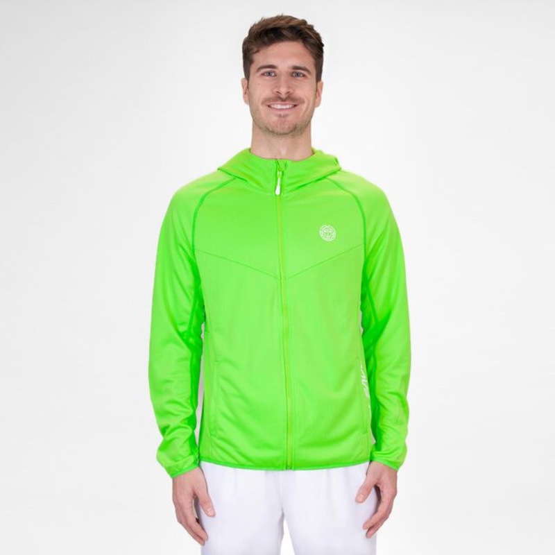 Crew Hood Zip Hoodie Men – Neon Green