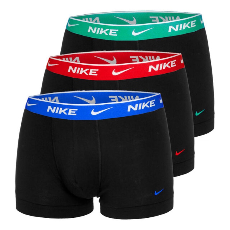 Everyday Cotton Stretch Boxer Shorts 3 Pack Men – Blue, Multicoloured
