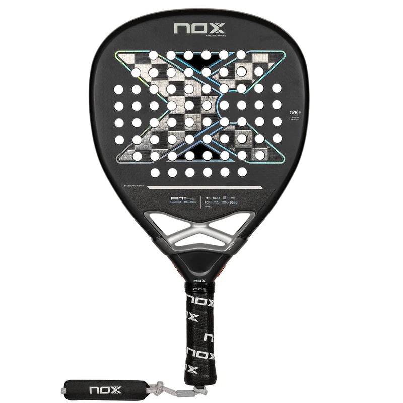 Pala Padel Nox AT10 Genius Attack By Agustin Tapia (360-375gr) 2024+Tarro de pelotas+Overgrip+Protector+Funda