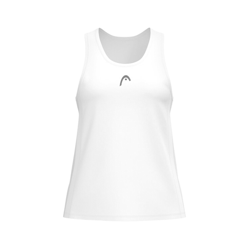 Camiseta Tirantes Head Club 25 Tech Women Blanco 2025