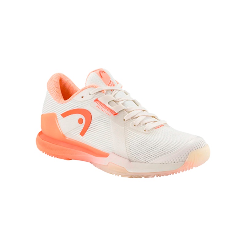 Zapatillas Head Sprint Pro 4.0 Women Chalk White/Coral 2025