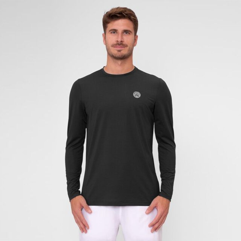 Crew Roundneck Long Sleeve Men – Black
