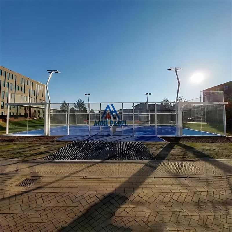 Customized Outdoor Indoor Artificial Grass Portable Panoramic Style Panorama Padel Tennis Court