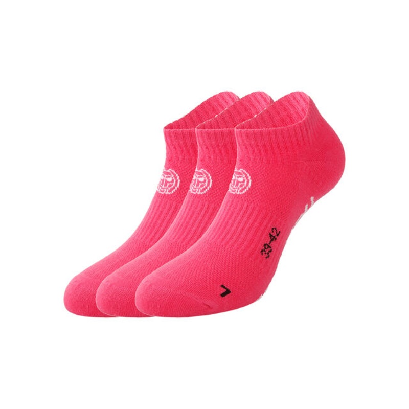 Karli Tech No-Show Sports Socks 3 Pack – Pink, White