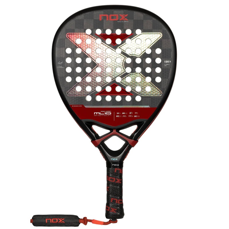 Pala Padel Nox ML10 Shotgun Luxury Series (360-375gr) 2024+Tarro de pelotas +Overgrip +Protector +Funda