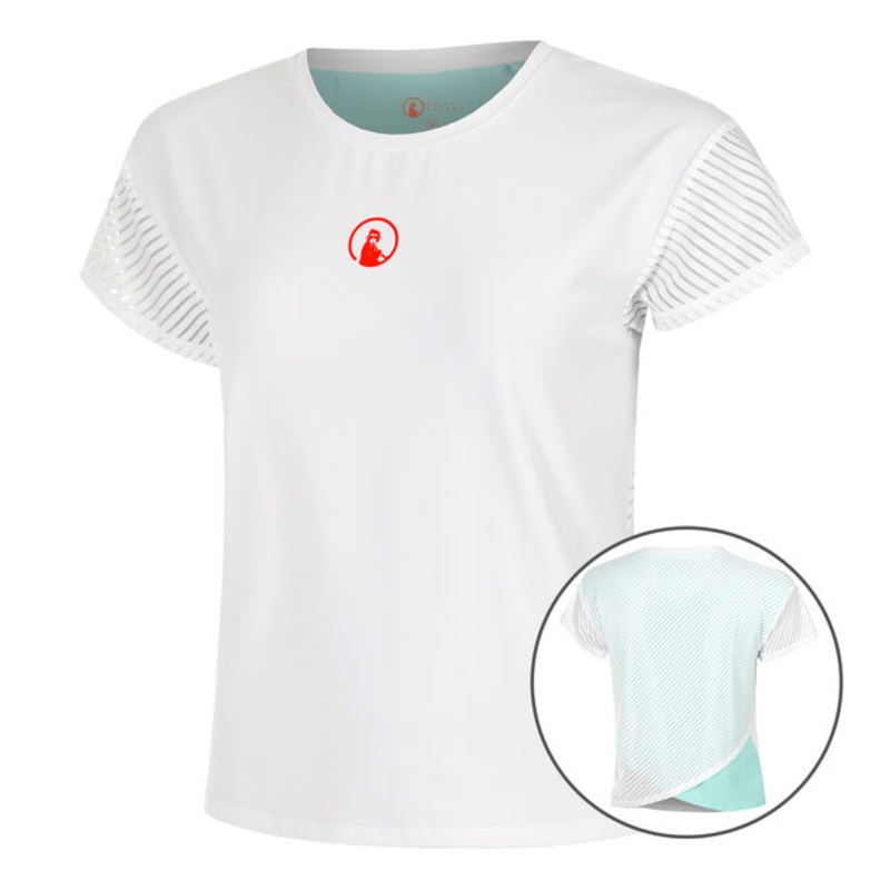 Wild Cross T-Shirt Women – White, Turquoise