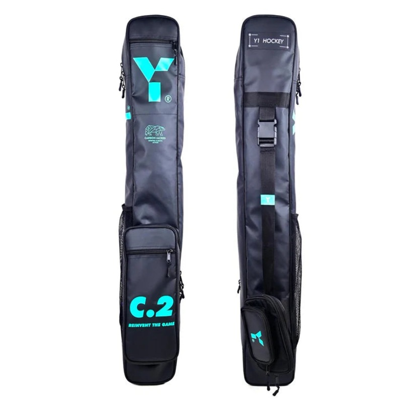 Y1 C.2 Tarpaulin Hockey Stick Bag – Black / Teal