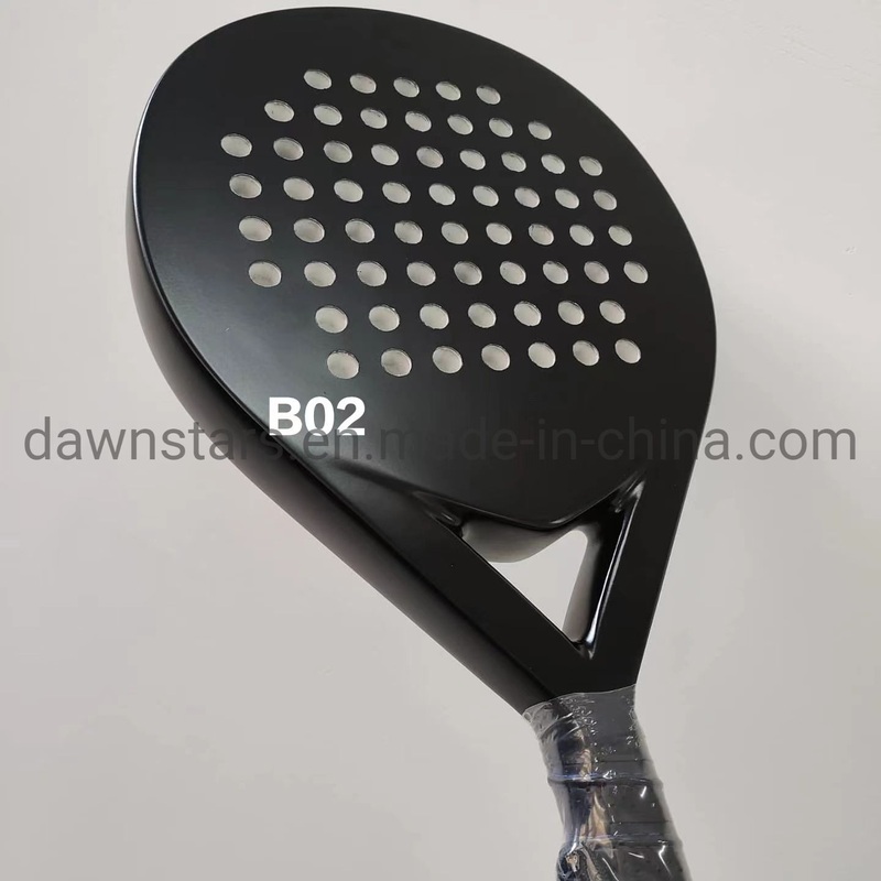 Beach Tennis Paddle Racket Carbon Fiber Surface EVA Soft and Comfortable High Elastic Racquet 365g Weight for Competition Seabeach Tennis Paddleball Racquets