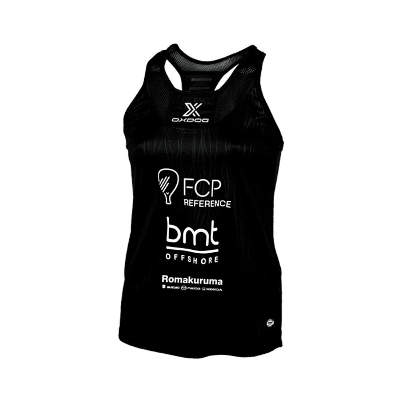 Camiseta Tirantes Oxdog Tiebreak Women Negro 2024 Noa Cnovas