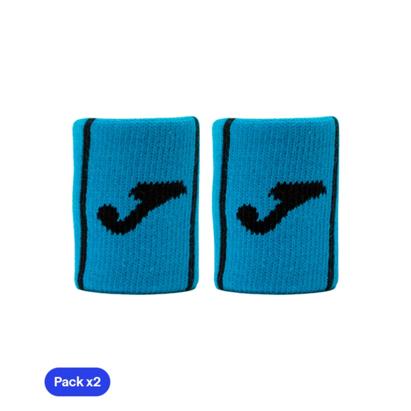 Muequeras Joma Game Corta Azul (Pack x2)