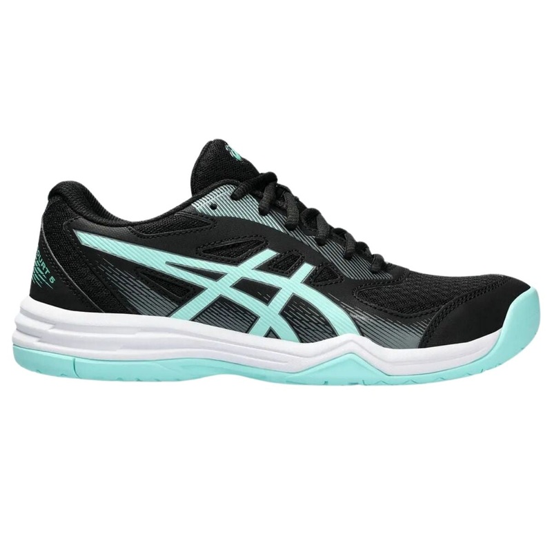 Zapatilla Voleibol Asics Mujer Upcourt5 Black Illuminate Mint