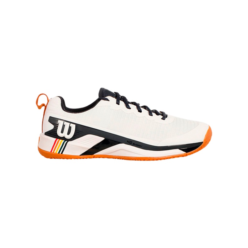 Zapatillas Wilson Rush Pro 4.5 Clay RG White/Navy Blazer/Gum 2025
