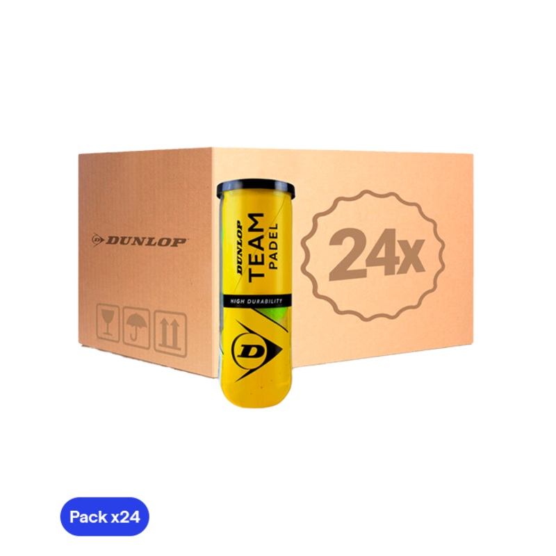 Cajn Pelotas Dunlop Team Padel (Pack x24)