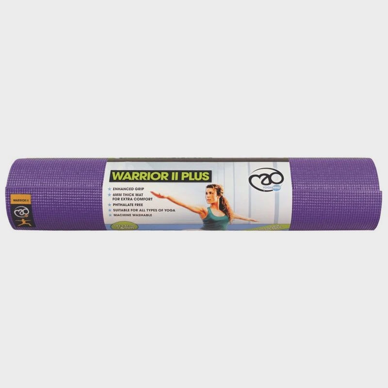 YOGA Mad Warrior II Plus yoga Mat – 6mm Purple