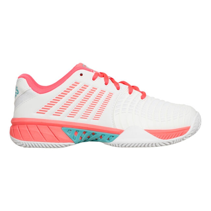 Express Light 3 Clay Court Shoe Women – White, Coral