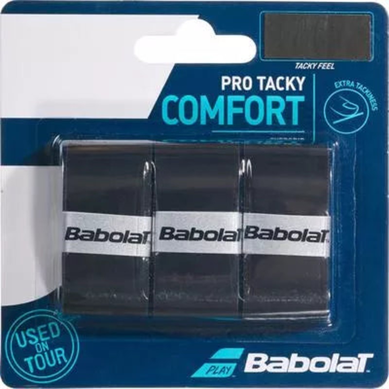 Babolat Pro Tacky X3 Overgrips 3 Pack – Black