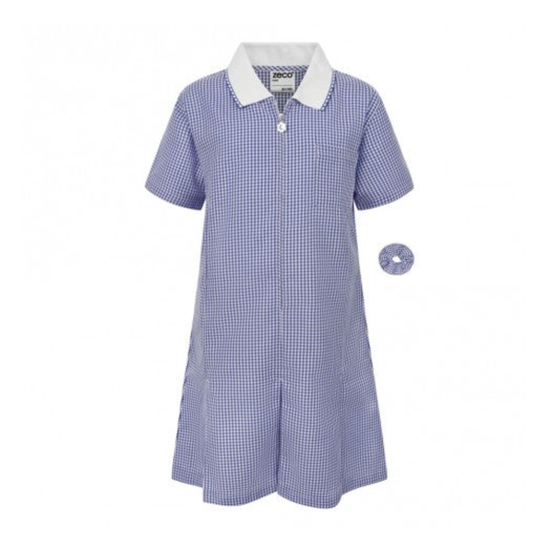 Zeco Gingham Dress (Navy)|3/4 Years|5/6 Years|7/8 Years|9/10|11/12|13|NAVY