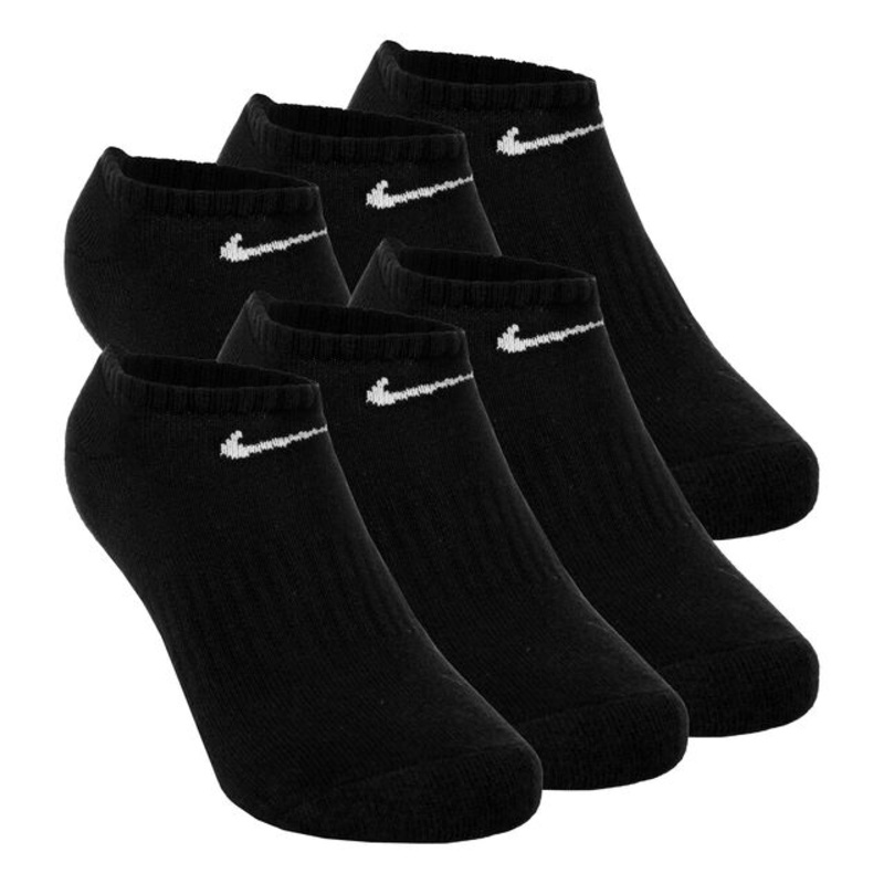 Everyday No-Show Tennis Socks 6 Pack – Black, White