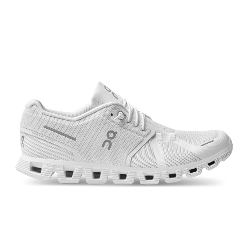 On Cloud 5 Running Shoes Men – All White